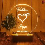 Personalized Infinity Heart 3D LED Lamp