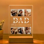 Personalized Dad Photo Collage Color 3D LED Lamp