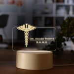 Personalized Doctor Nameplate LED Lamp
