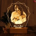 Personalized Geometric Couple 3D LED Lamp