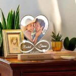 Personalized Heart & Infinity Photo LED Lamp