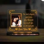 Personalized Love Message Color Photo 3D LED Lamp
